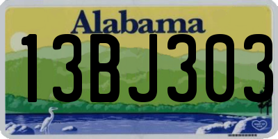 AL license plate 13BJ303