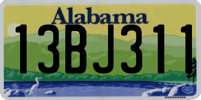 AL license plate 13BJ311
