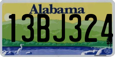 AL license plate 13BJ324