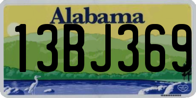 AL license plate 13BJ369