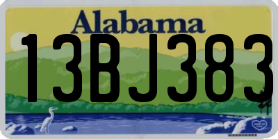 AL license plate 13BJ383