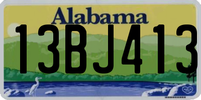 AL license plate 13BJ413