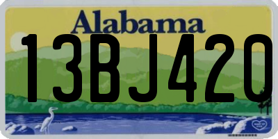 AL license plate 13BJ420