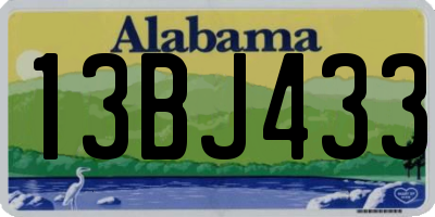 AL license plate 13BJ433