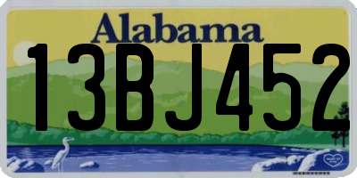 AL license plate 13BJ452