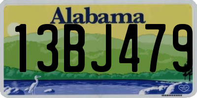 AL license plate 13BJ479