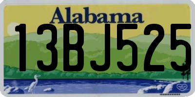 AL license plate 13BJ525