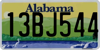 AL license plate 13BJ544