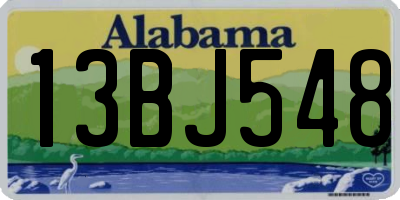 AL license plate 13BJ548