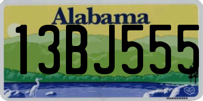 AL license plate 13BJ555