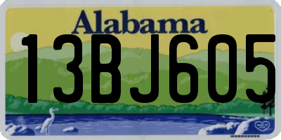 AL license plate 13BJ605