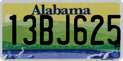 AL license plate 13BJ625