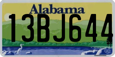 AL license plate 13BJ644