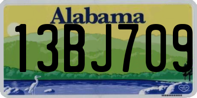 AL license plate 13BJ709
