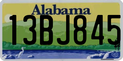 AL license plate 13BJ845