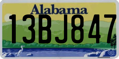 AL license plate 13BJ847