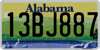 AL license plate 13BJ887