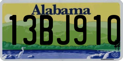 AL license plate 13BJ910