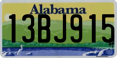 AL license plate 13BJ915