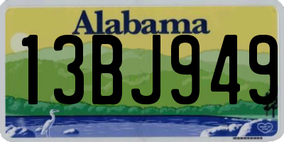 AL license plate 13BJ949