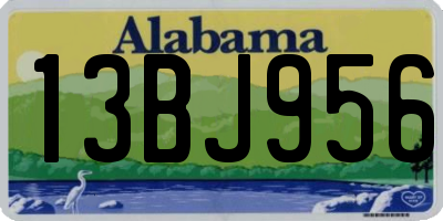 AL license plate 13BJ956