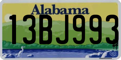 AL license plate 13BJ993