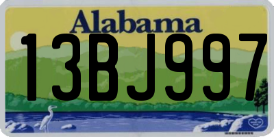 AL license plate 13BJ997