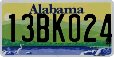 AL license plate 13BK024
