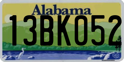AL license plate 13BK052