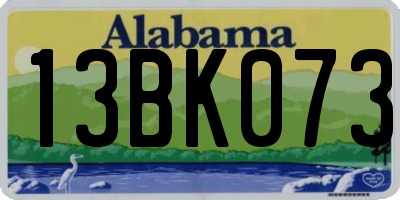 AL license plate 13BK073