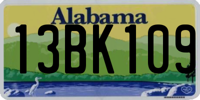 AL license plate 13BK109