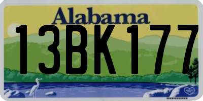 AL license plate 13BK177