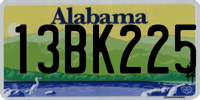 AL license plate 13BK225