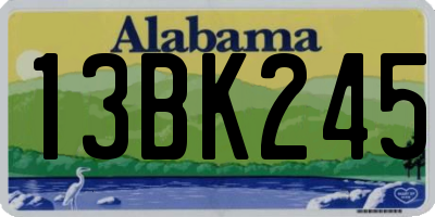 AL license plate 13BK245