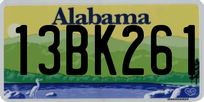 AL license plate 13BK261