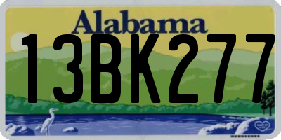 AL license plate 13BK277