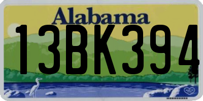 AL license plate 13BK394