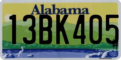 AL license plate 13BK405