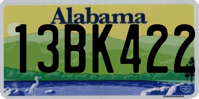 AL license plate 13BK422