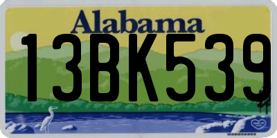 AL license plate 13BK539