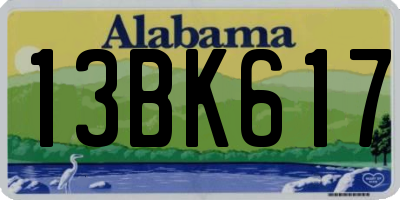AL license plate 13BK617