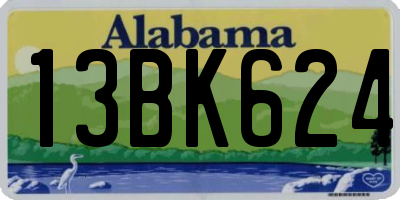 AL license plate 13BK624
