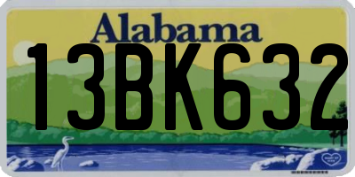 AL license plate 13BK632