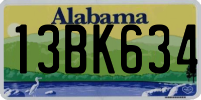 AL license plate 13BK634