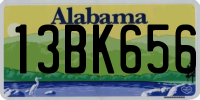 AL license plate 13BK656
