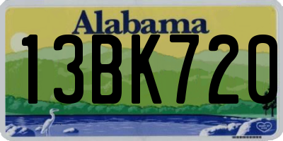 AL license plate 13BK720
