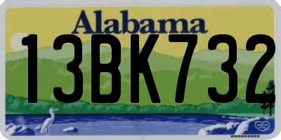 AL license plate 13BK732