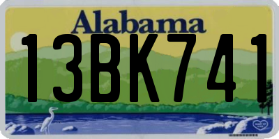 AL license plate 13BK741