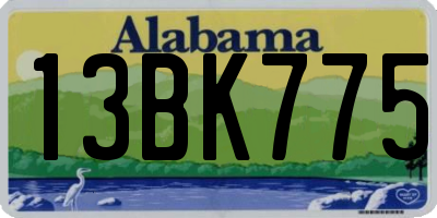 AL license plate 13BK775