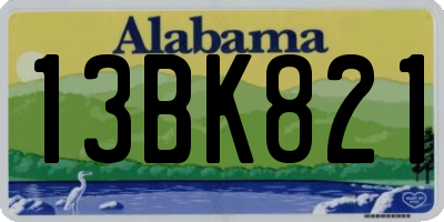 AL license plate 13BK821